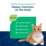 Enzimas Digestivas Masticables para Gatos con Prebióticos y Probióticos- Naturvet - Imagen 5