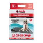 Pads para Perros talla XL | Carbón Activado + Ultra Absorbentes | Amor Natural | 25 unidades