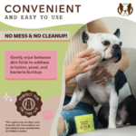 Toallitas para las Arrugas Wrinkle Wipes - Natural Dog Company - Imagen 5