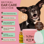 Toallitas para los Oídos Ear Wipes - Natural Dog Company - Imagen 3