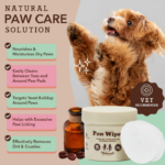 Toallitas para las Patas Paw Wipes - Natural Dog Company - Imagen 2