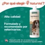 Septiderm-V de NaturVet, formulado y recomendado por veterinarios