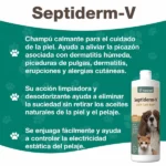Septiderm-V NaturVet – Champú para perros y gatos, 473 ml - Imagen 3